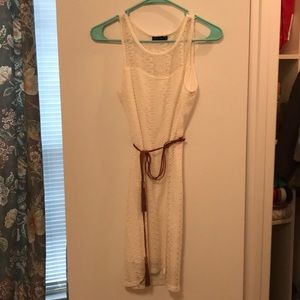 White Lace Dress w/ Belt